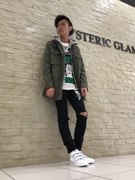 「M65」｜TEPPEIYAMASAKIさん（メンズ・175cm）の冬コーディネート