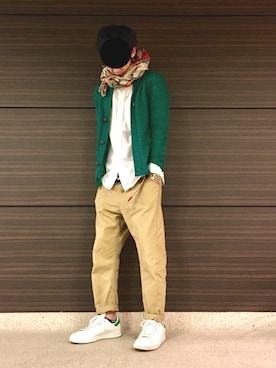 「WWF（ダブリュー・ダブリュー・エフ）のアイテム」を使った、あしたかさん（メンズ・170cm）の春コーディネート