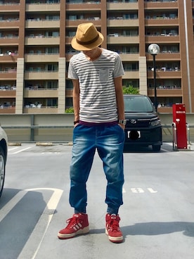 「7のアイテム」を使った、あしたかさん（メンズ・170cm）の春コーディネート