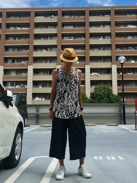 「WWF（ダブリュー・ダブリュー・エフ）のアイテム」を使った、あしたかさん（メンズ・170cm）の夏コーディネート