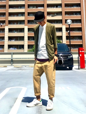 「WWF（ダブリュー・ダブリュー・エフ）のアイテム」を使った、あしたかさん（メンズ・170cm）の夏コーディネート