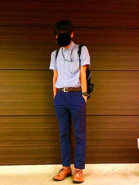 「velvet（ベルベット）のアイテム」を使った、あしたかさん（メンズ・170cm）の夏コーディネート