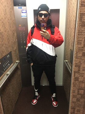 「アイテム（ジャージ）」を使った、tatsupeeさん（メンズ・179cm・30代）の冬コーディネート