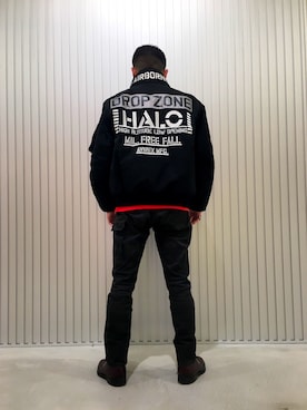 MA-1 モデファイ ハロ/MA-1 MOD HALO【Avirex Military Camp】を使った