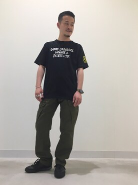 「AVIREX（アヴィレックス）のアイテム（腕時計）」を使った、N.Nさん（メンズ・165cm）の夏コーディネート