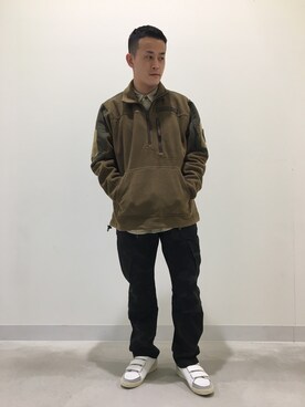 「AVIREX（アヴィレックス）のアイテム（その他トップス）」を使った、N.Nさん（メンズ・165cm）の秋コーディネート