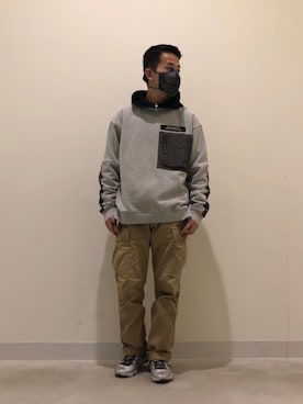 「アイテム（マスク、その他）」を使った、N.Nさん（メンズ・165cm）の冬コーディネート