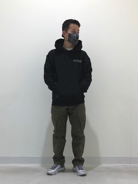 「アイテム（マスク、その他）」を使った、N.Nさん（メンズ・165cm）の冬コーディネート
