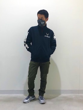 「アイテム（マスク、その他）」を使った、N.Nさん（メンズ・165cm）の冬コーディネート