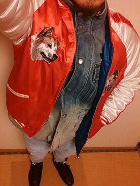 「VANQUISH（ヴァンキッシュ）のアイテム（その他アウター）」を使った、D.I.JのNxAxOさん（メンズ・178cm）の冬コーディネート