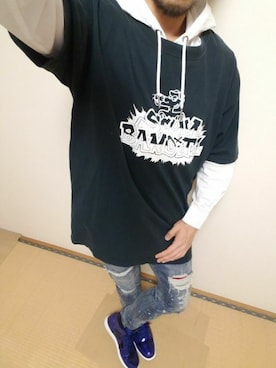 「NUMBER (N)INE DENIM」｜D.I.JのNxAxOさん（メンズ・178cm）の春コーディネート