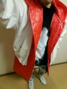 「WHITELAND（ホワイトランド）のアイテム（MA-1）」を使った、D.I.JのNxAxOさん（メンズ・178cm）の冬コーディネート