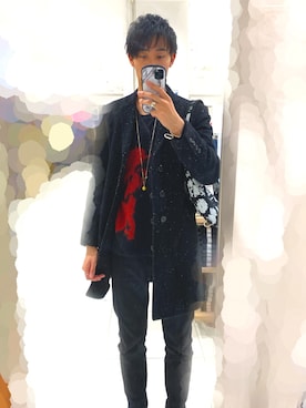 「チェスター」｜「アイテム（アクセサリー）」を使った、kyoさん（メンズ・177cm）の冬コーディネート