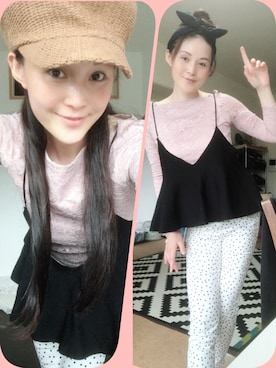 「リボンヘアバンド」｜T.Iさん（レディース・165cm）の春コーディネート