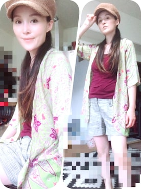 「paper（ペーパー）のアイテム」を使った、T.Iさん（レディース・165cm）の夏コーディネート
