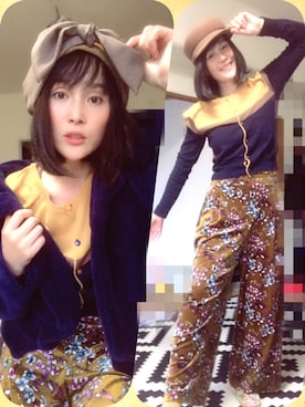 「リボンヘアバンド」｜T.Iさん（レディース・165cm）の秋コーディネート
