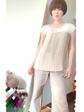 「trinity（トリニティ）のアイテム」を使った、T.Iさん（レディース・165cm）の夏コーディネート