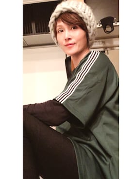 「スボーツミックス」｜「アイテム（帽子）」を使った、T.Iさん（レディース・165cm）の秋コーディネート
