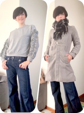 「BOBSON（ボブソン）のアイテム」を使った、T.Iさん（レディース・165cm）の冬コーディネート
