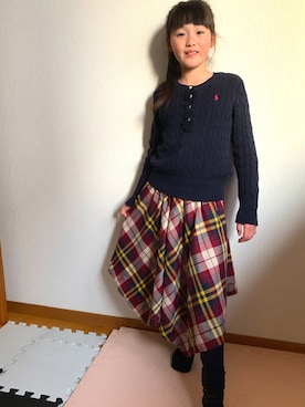 「ARROW（アロー）のアイテム（スカート）」を使った、T.Iさん（レディース・165cm）の冬コーディネート