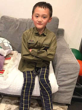 「JUNK STORE（ジャンクストアー）のアイテム（パンツ）」を使った、T.Iさん（レディース・165cm）の春コーディネート