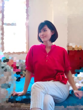 「elvence（エルベンス）のアイテム」を使った、T.Iさん（レディース・165cm）の夏コーディネート