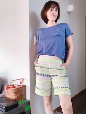「ボーイッシュ」｜T.Iさん（レディース・165cm・40代）の夏コーディネート