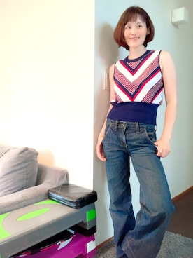 「JUICY COUTURE（ジューシークチュール）のアイテム」を使った、T.Iさん（レディース・165cm）の夏コーディネート