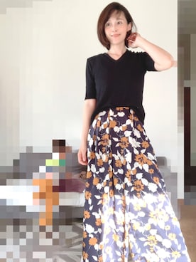 「VICKY（ビッキー）のアイテム（トップス）」を使った、T.Iさん（レディース・165cm）の夏コーディネート