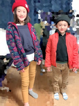 「VINTAGE（ヴィンテージ）のアイテム（マウンテンパーカー）」を使った、T.Iさん（レディース・166cm）の冬コーディネート