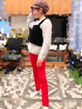 赤スキニー のレディース人気ファッションコーディネート Wear