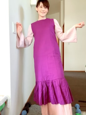「アイテム（ワンピース/ドレス）」を使った、T.Iさん（レディース・166cm・40代）の春コーディネート