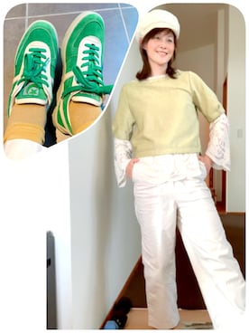「AS as know as（エーエス アズノウアズ）のアイテム（トップス）」を使った、T.Iさん（レディース・166cm）の春コーディネート