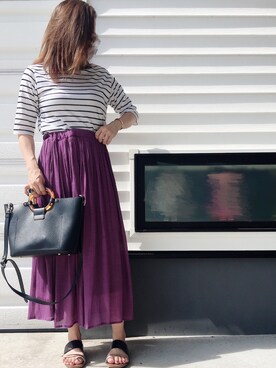 「しまむらバッグ」｜じるぴさん（レディース・159cm）の秋コーディネート