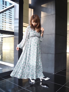 「エクラン」｜こままりえさん（レディース・152cm）の冬コーディネート