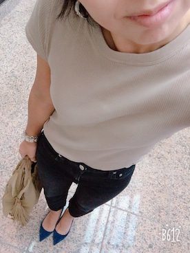 「VONDEL（フォンデル）のアイテム」を使った、さぼまま㊻さん（レディース・158cm）の秋コーディネート