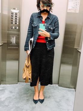 「Luftrobe（ルフトローブ）のアイテム」を使った、さぼまま㊻さん（レディース・158cm）の秋コーディネート