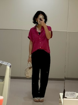 「金子綾」｜さぼまま㊻さん（レディース・158cm）の夏コーディネート
