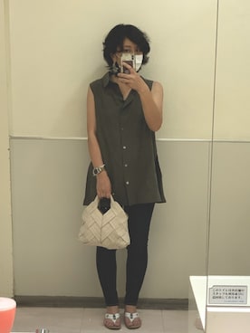 「金子綾」｜さぼまま㊻さん（レディース・158cm）の夏コーディネート
