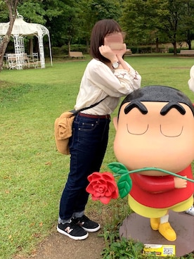 「ニジゲンノモリ」｜haruさん（レディース・153cm）の秋コーディネート