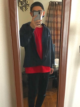 「アイテム（ブルゾン）」を使った、TAH  (たー)さん（メンズ・173cm・30代）の秋コーディネート
