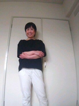 「YEVS（イーブス）のアイテム（トップス）」を使った、09010264629さん（レディース・156cm）の夏コーディネート