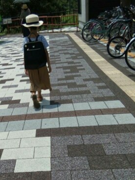 「アイテム（サロペット/オーバーオール、イエロー系）」を使った、そらっぴさん（キッズ・120cm）の夏コーディネート