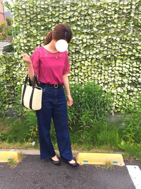 「ショッピング」｜「アイテム（パンプス）」を使った、k.さん（レディース・163cm）の春コーディネート