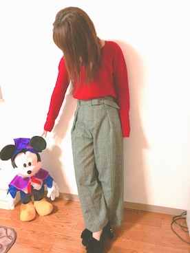 「one way（ワンウェイ）のアイテム（シューズ）」を使った、むうさん（レディース・152cm）の冬コーディネート
