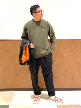 「coen（コーエン）のアイテム（ブルゾン）」を使った、　coenあべさん（メンズ・172cm）の秋コーディネート
