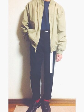 「COMMECAISM  （コムサ イズム）のアイテム」を使った、まさふーさん（メンズ・178cm）の秋コーディネート
