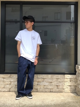 「SURF/BRAND（サーフブランド）のアイテム」を使った、かっしーさん（メンズ・167cm）の夏コーディネート