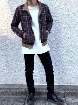 「RES DENIM（レスデニム）のアイテム」を使った、かっしーさん（メンズ・167cm）の冬コーディネート