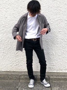 「RES DENIM（レスデニム）のアイテム」を使った、かっしーさん（メンズ・167cm）の冬コーディネート